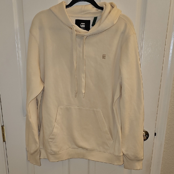 🤍💛G-Star Raw Men's Cream Hoodie - Picture 4 of 14